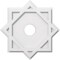 Ekena Millwork Axel Architectural Grade PVC Contemporary Ceiling Medallion, 16"OD x 3"ID x 8 3/4"C x 1"P CMP16AL-03000 - alternate 1